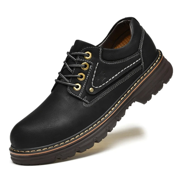 Rugged Leather Work Shoes