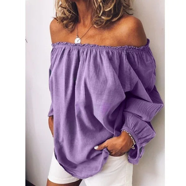 Bohemian Off-Shoulder Blouse