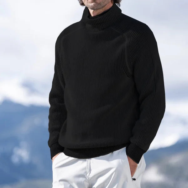 Cozy Chunky Knit Turtleneck Sweater for Men