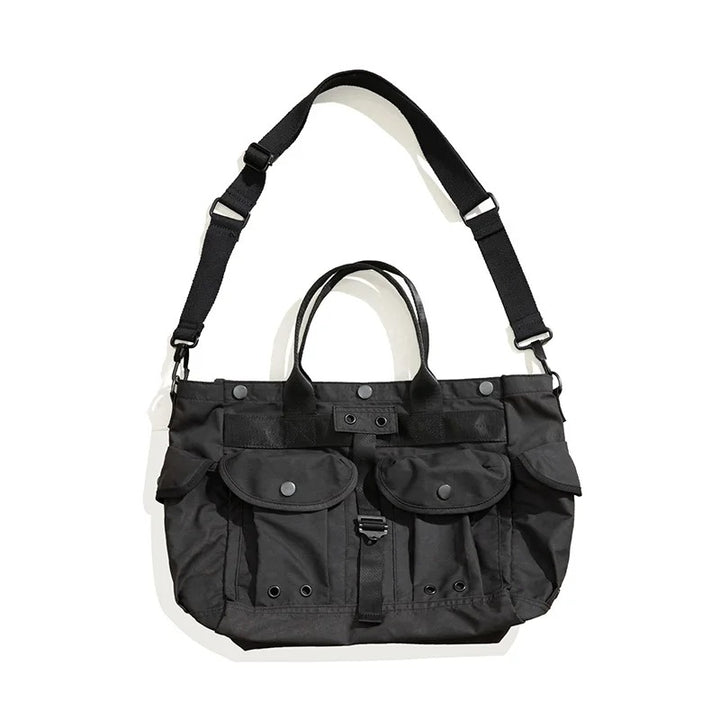 Military-Inspired Utility Shoulder Bag