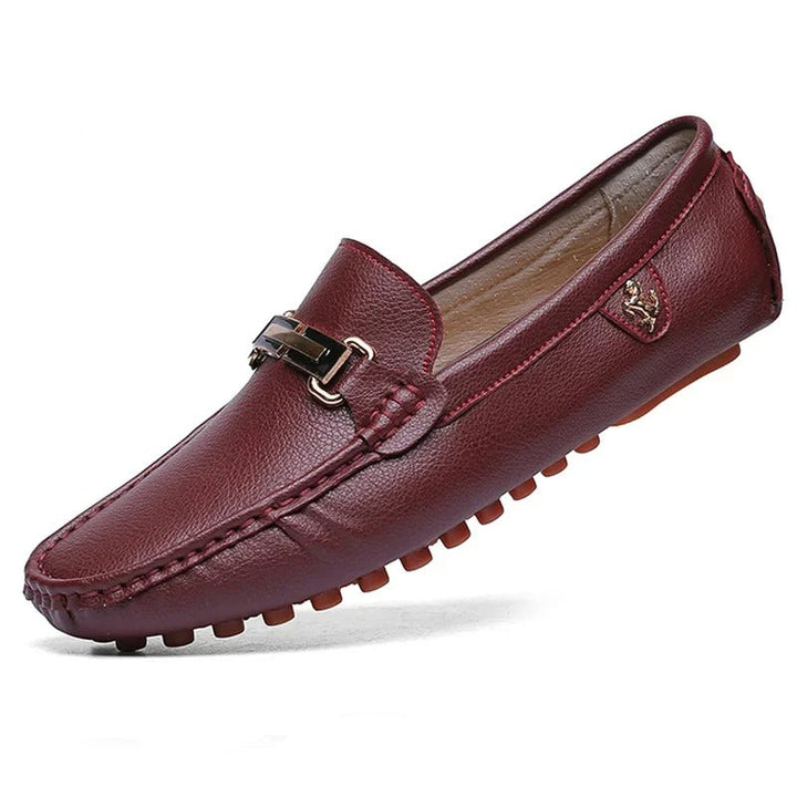 Premium Leather Slip-On Loafers