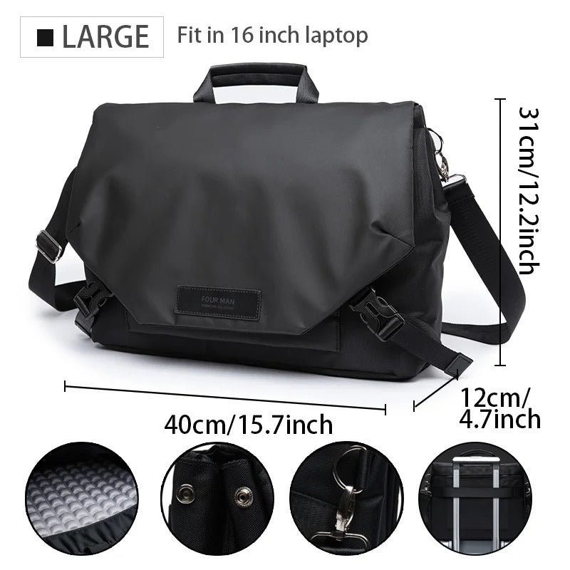 Waterproof Messenger Bag for Work & Travel