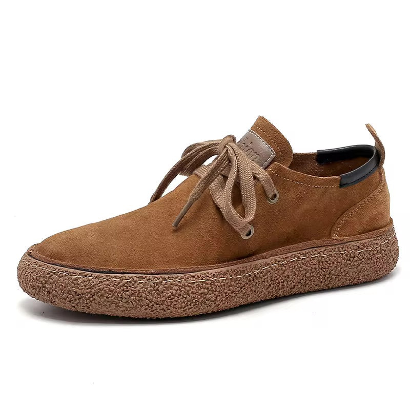 Men's Suede Lace-Up Casual Shoes
