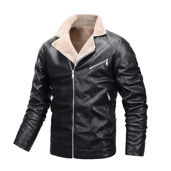 Luxe Aviator Faux Leather Jacket