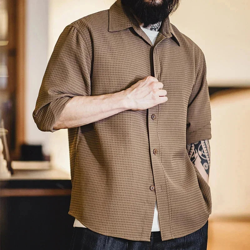 Classic Stand Collar Shirt