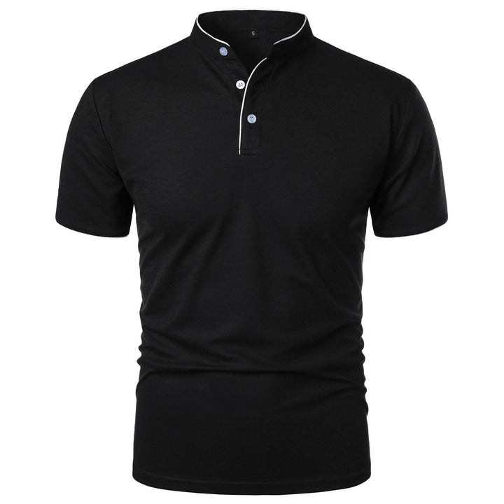 Modern Mandarin Collar Polo Shirt