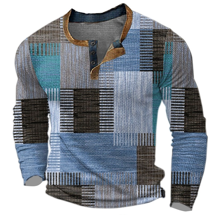 Men’s Multicolor Cashmere Crew Neck Sweater