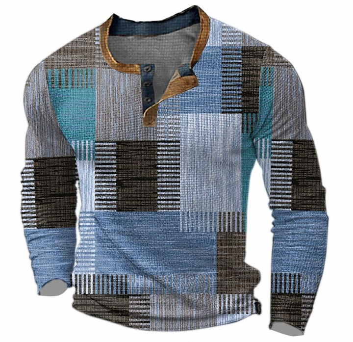 Men’s Multicolor Cashmere Crew Neck Sweater