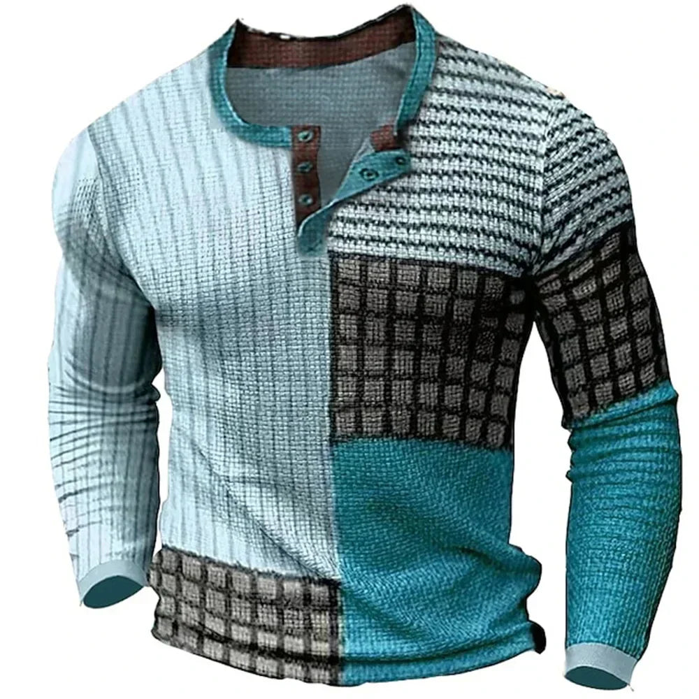 Men’s Multicolor Cashmere Crew Neck Sweater