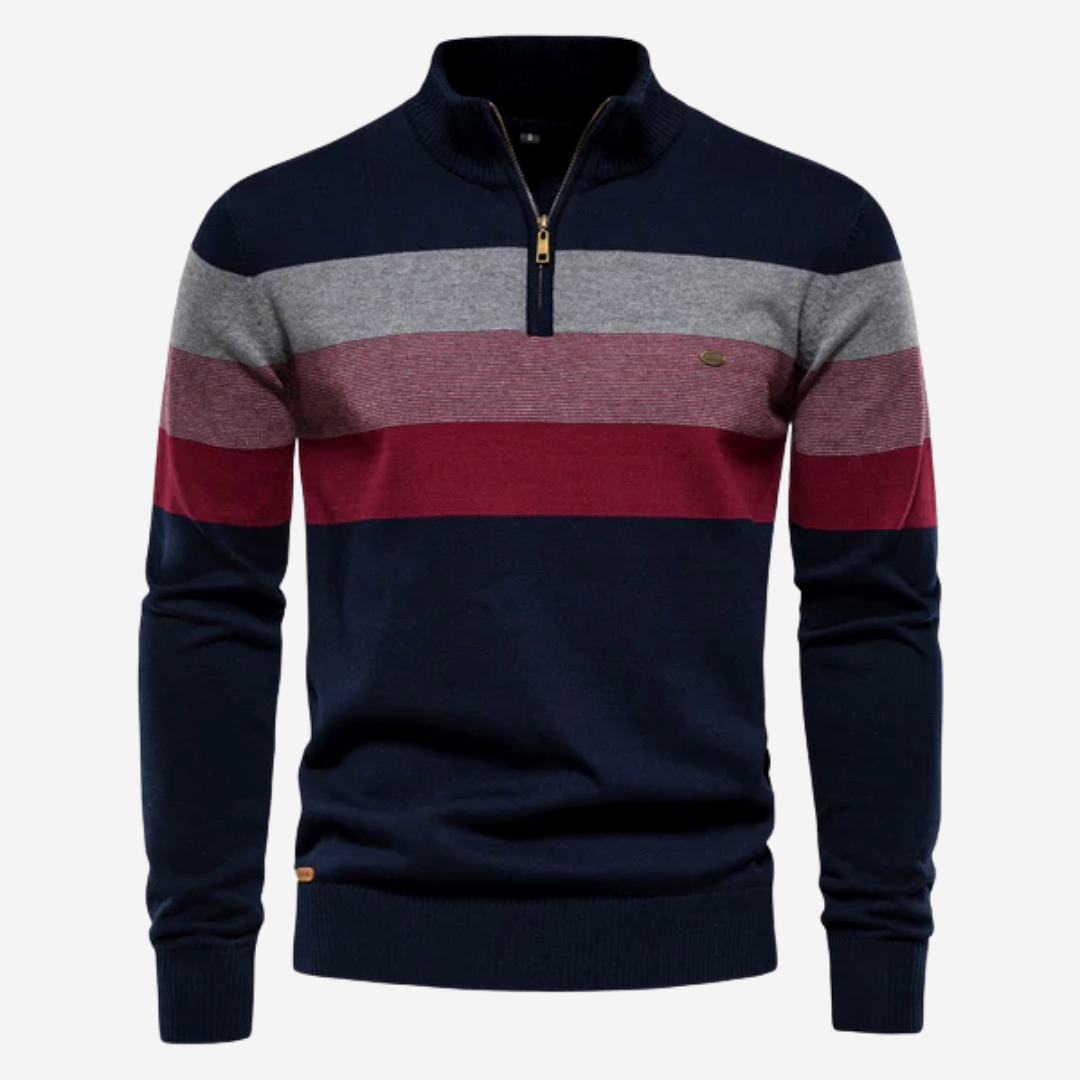 Men's Striped Knit Sweater Pullover