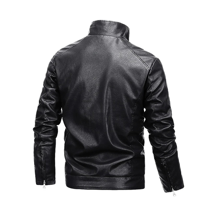 Luxe Aviator Faux Leather Jacket