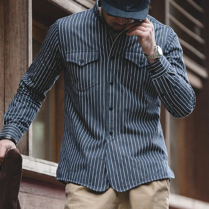 Timeless Pinstripe Button-Up Shirt