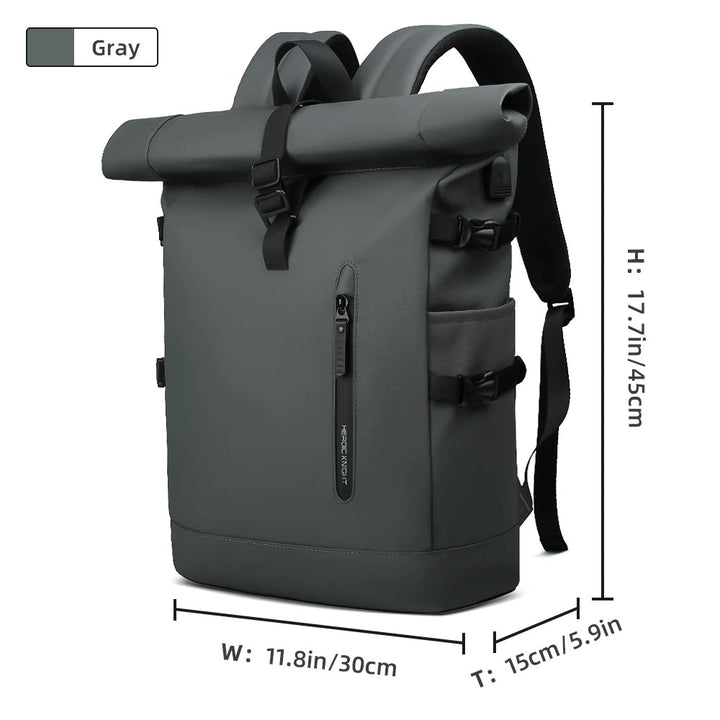 Waterproof Roll-Top Backpack