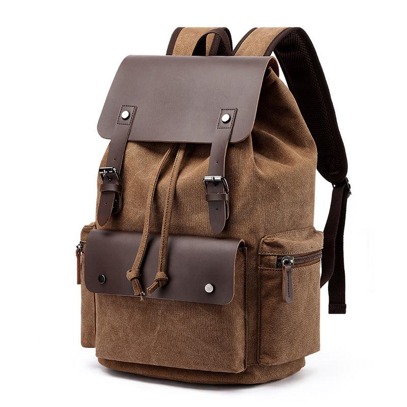 Canvas Laptop Backpack Durable Travel and Work Bag
