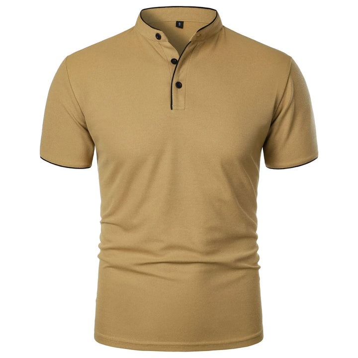 Modern Mandarin Collar Polo Shirt