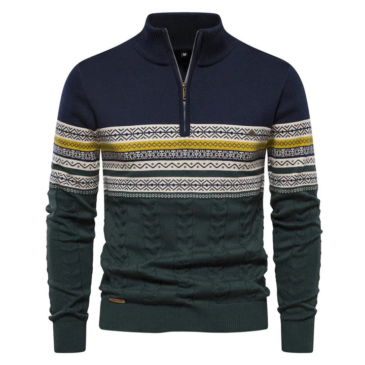 Retro Chic Men's Knit Sweater