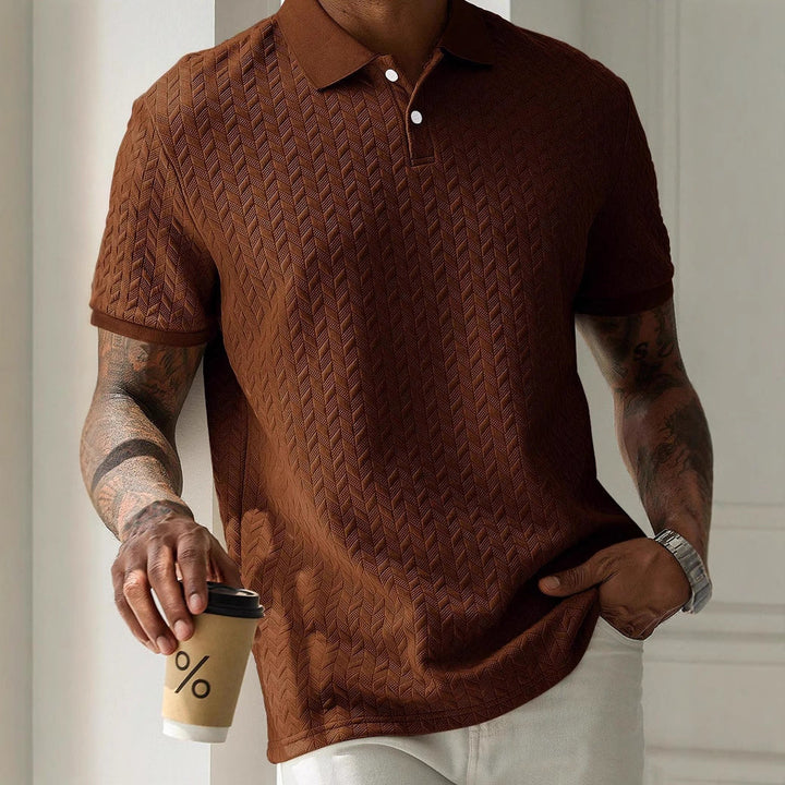 Textured Sterling Polo Shirt