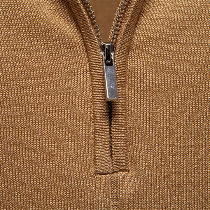 Men's Stretch Knit Texture Viscose Polo Shirt