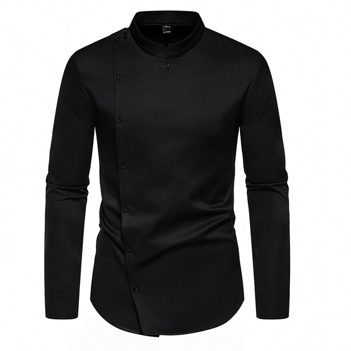 Modern Asymmetric Button-Up Shirt