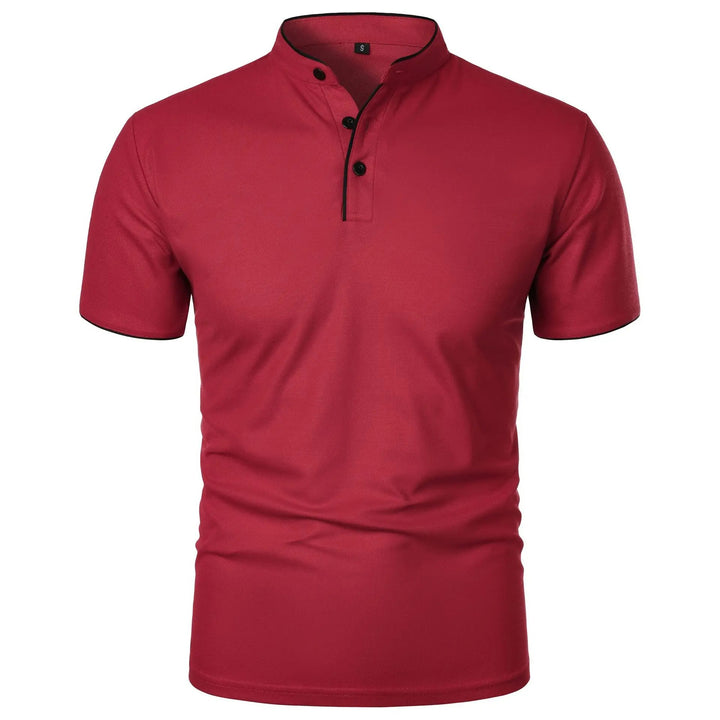 Modern Mandarin Collar Polo Shirt