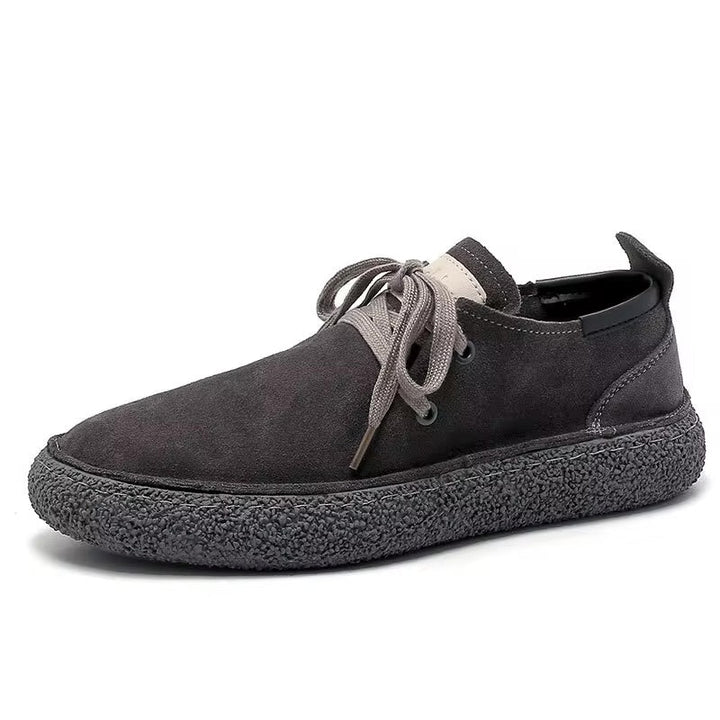Men's Suede Lace-Up Casual Shoes