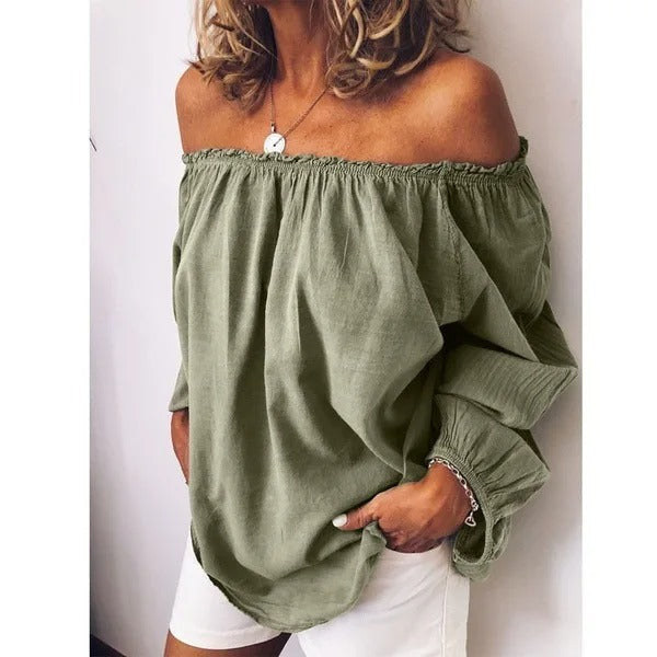 Bohemian Off-Shoulder Blouse