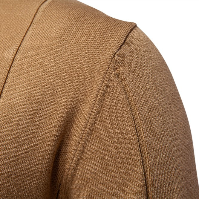 Men's Stretch Knit Texture Viscose Polo Shirt