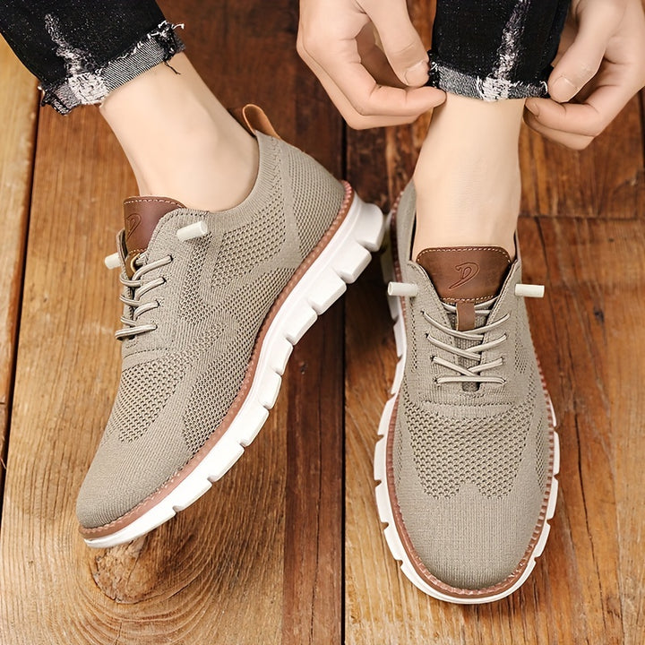 Men’s Breathable Knit Sneakers | Lightweight Casual Walking Shoes