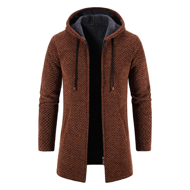 Hooded Knit Longline Cardigan