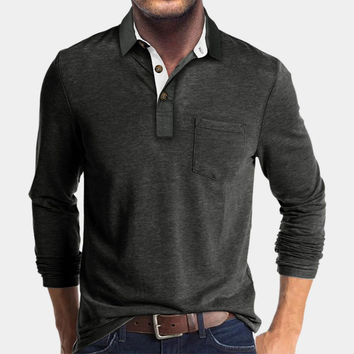Men’s Stylish Polo Shirt Classic Casual Tee