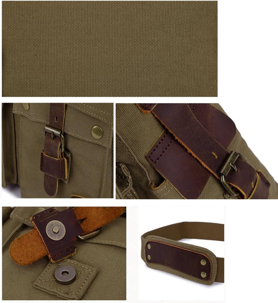 Vintage Leather Messenger Bag