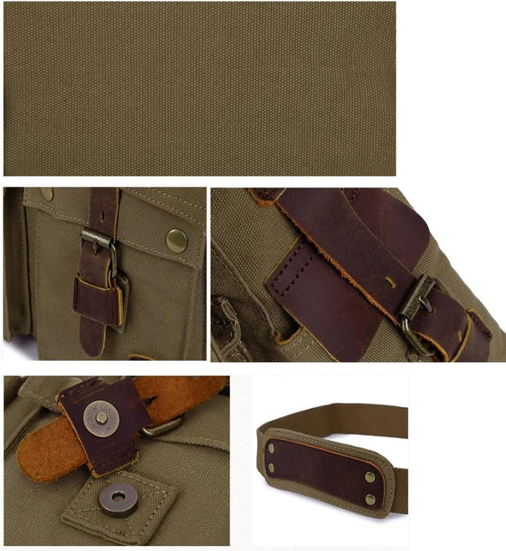 Vintage Leather Messenger Bag