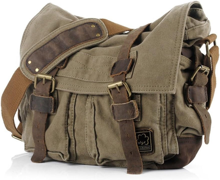 Vintage Leather Messenger Bag