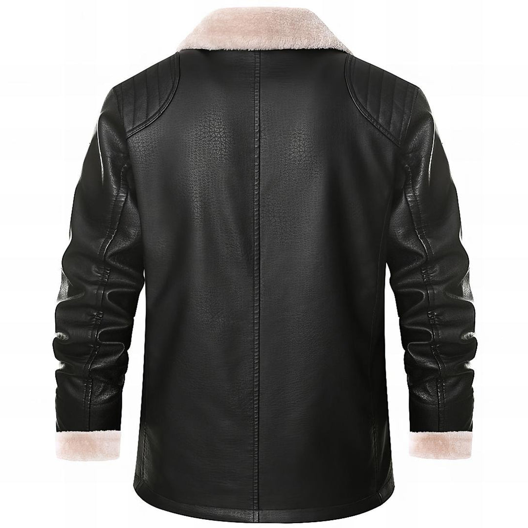 Men's Vintage Style Leather Vigilante Jacket