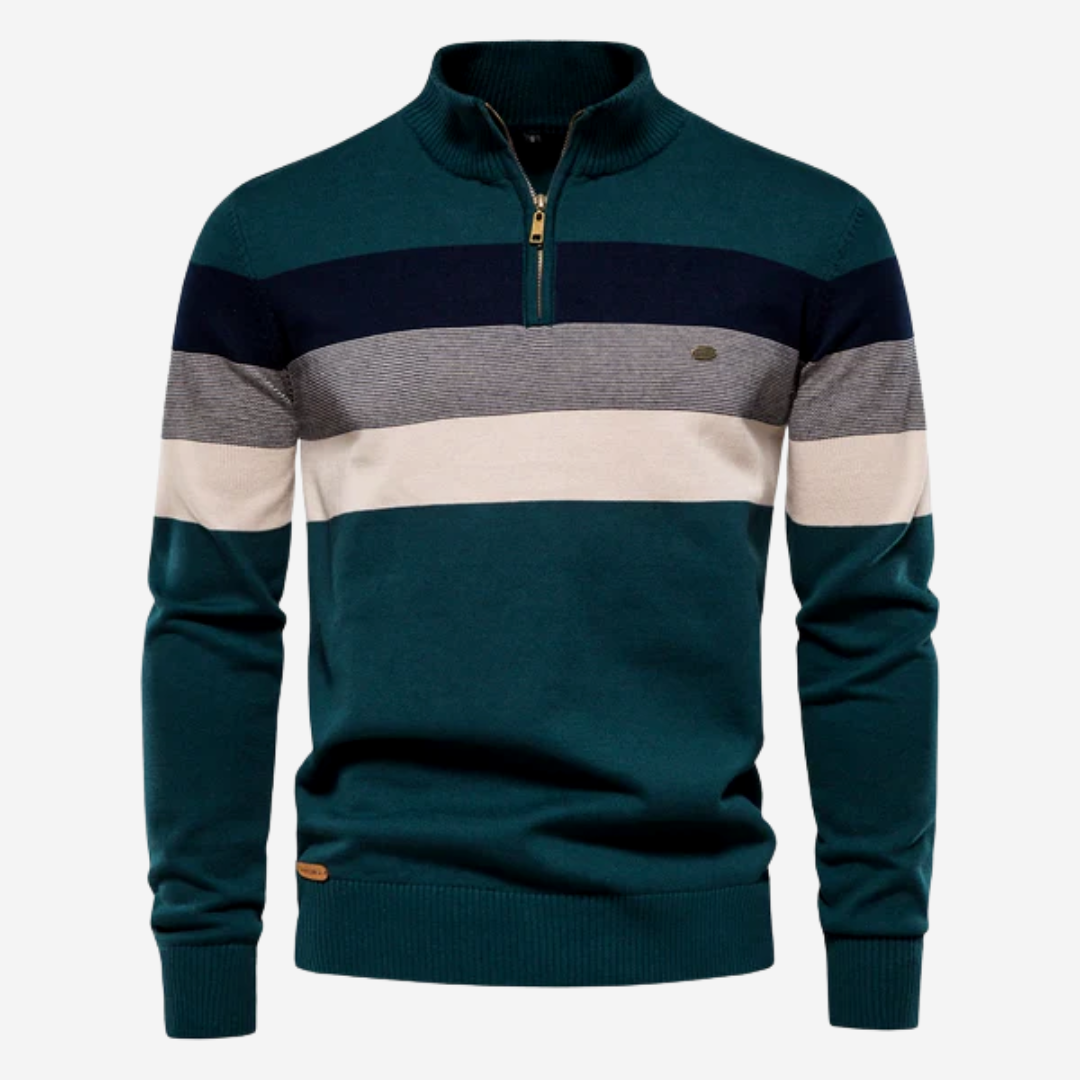 Men's Striped Knit Sweater Pullover