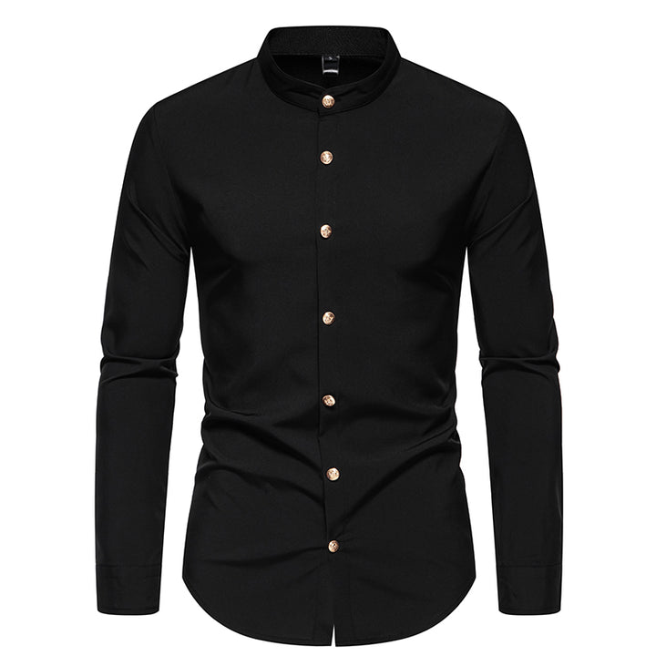 Men's Mandarin Collar Shirt