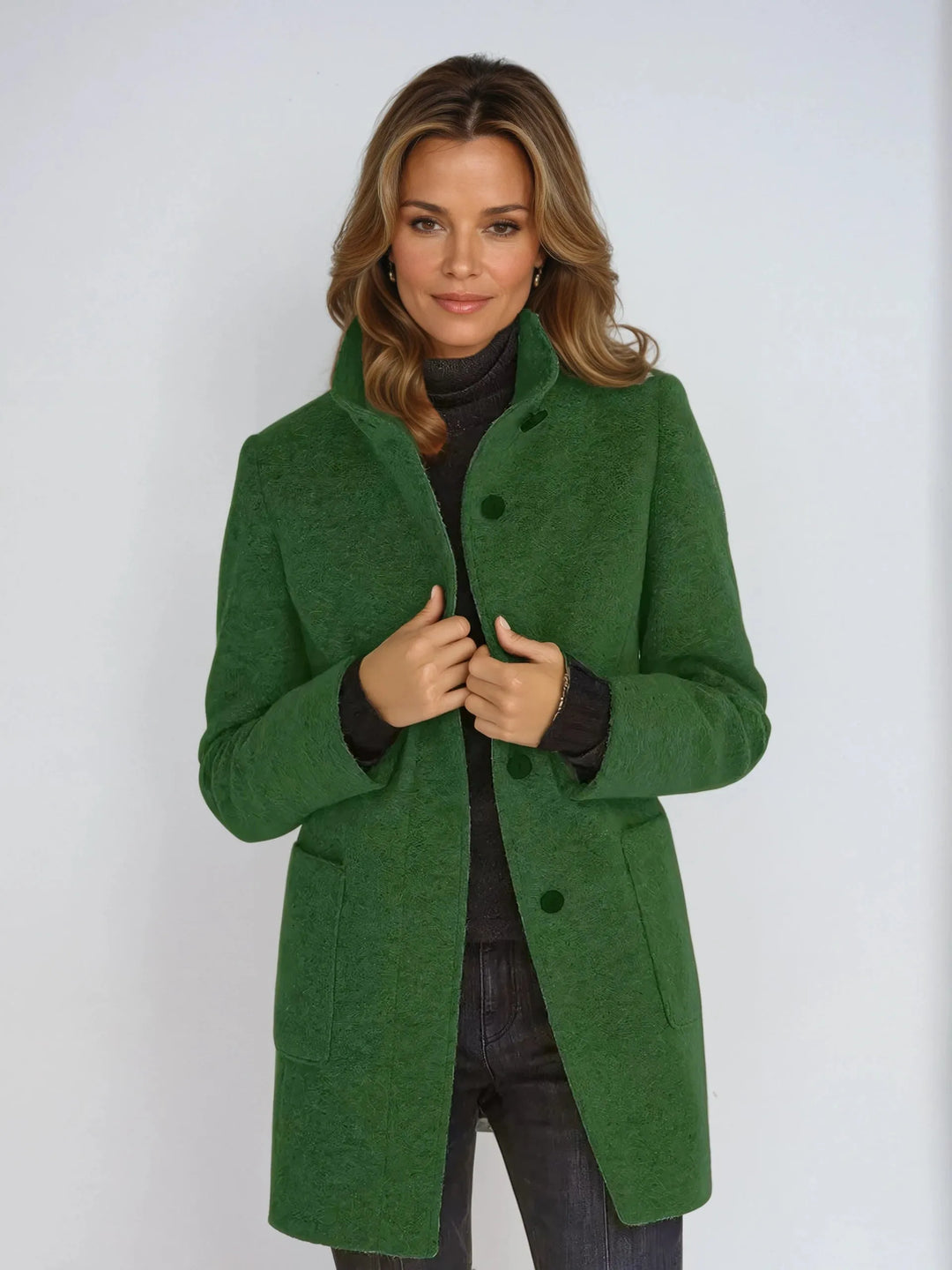 Elegant and Stylish Buttoned Coat