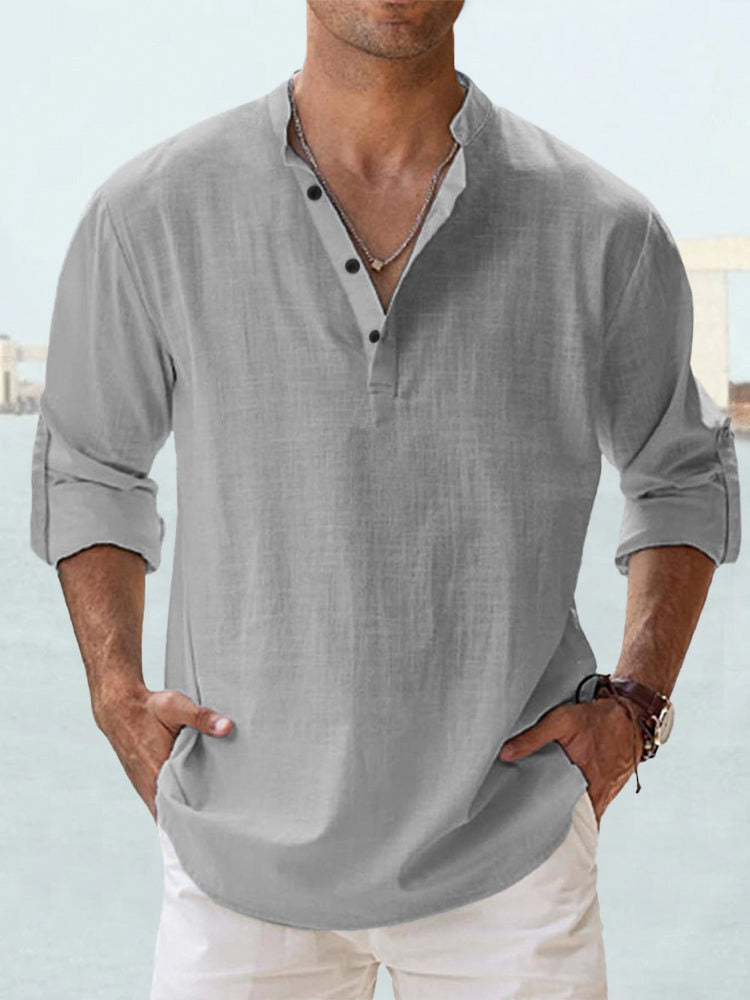 Casual Linen Overshirt