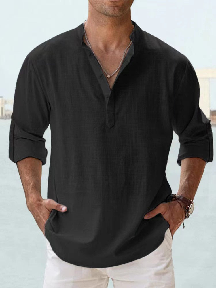 Casual Linen Overshirt