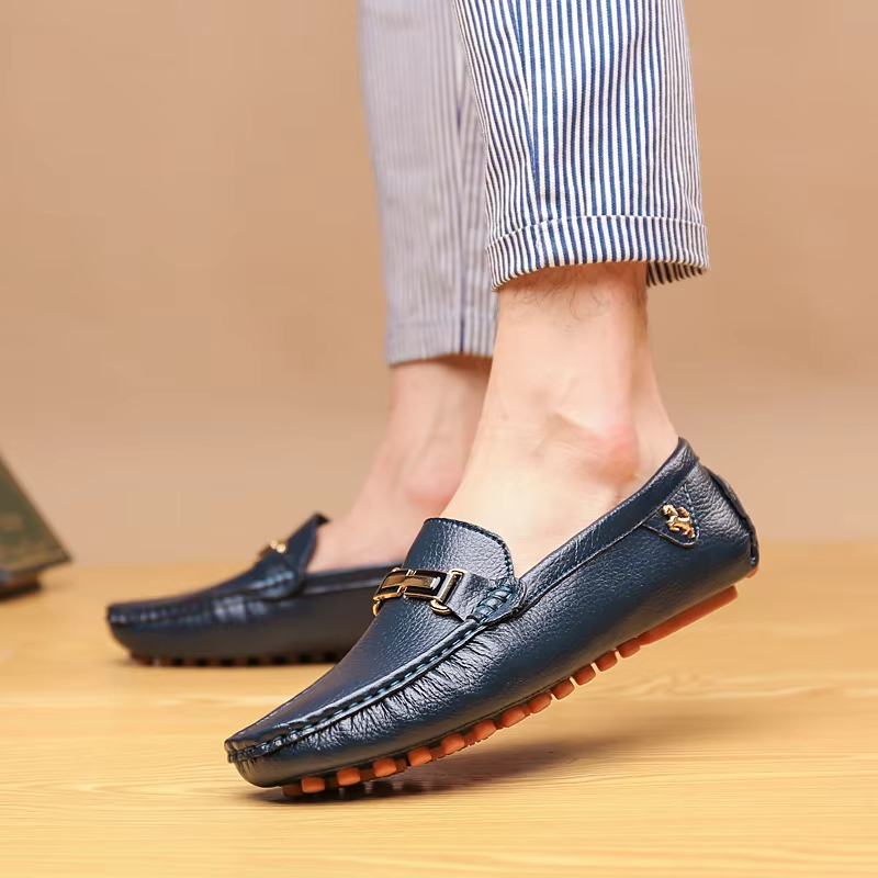 Premium Leather Slip-On Loafers