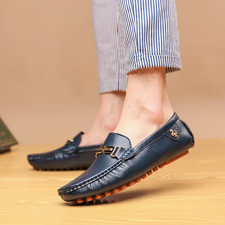 Premium Leather Slip-On Loafers