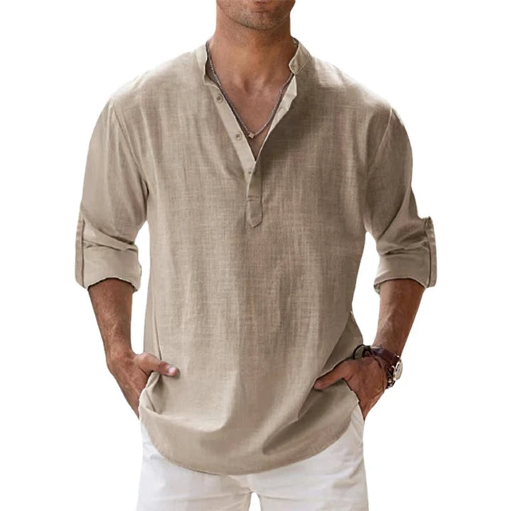 Premium Linen Henley