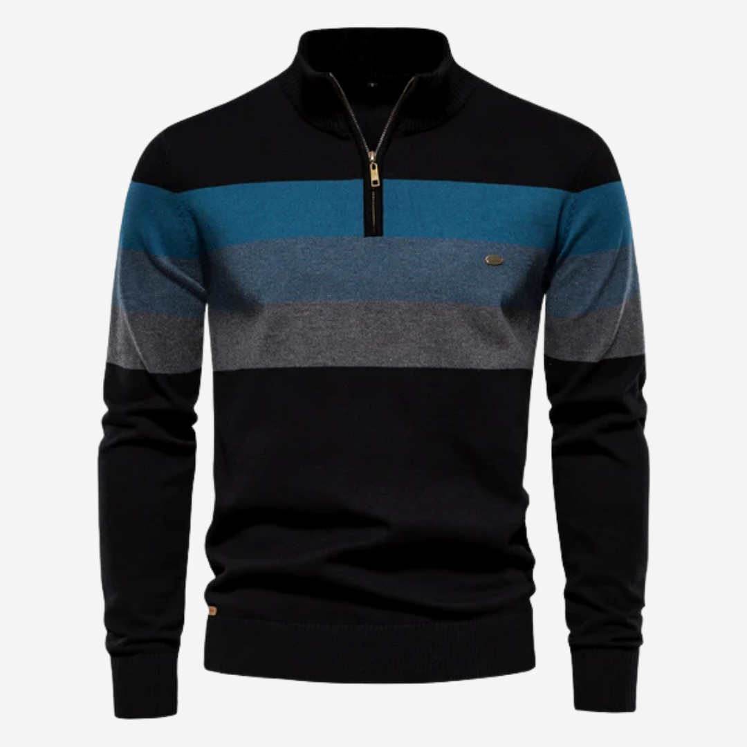 Men's Striped Knit Sweater Pullover