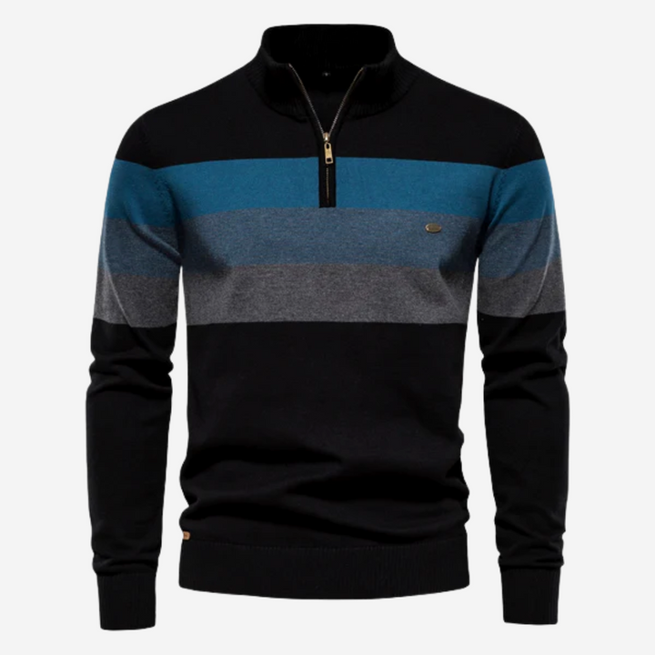 Men's Striped Knit Sweater Pullover
