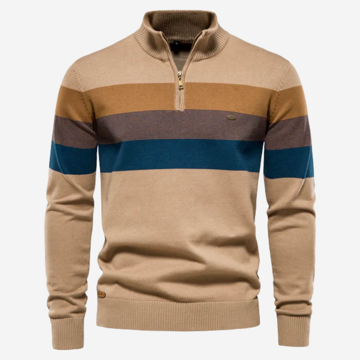 Men's Striped Knit Sweater Pullover