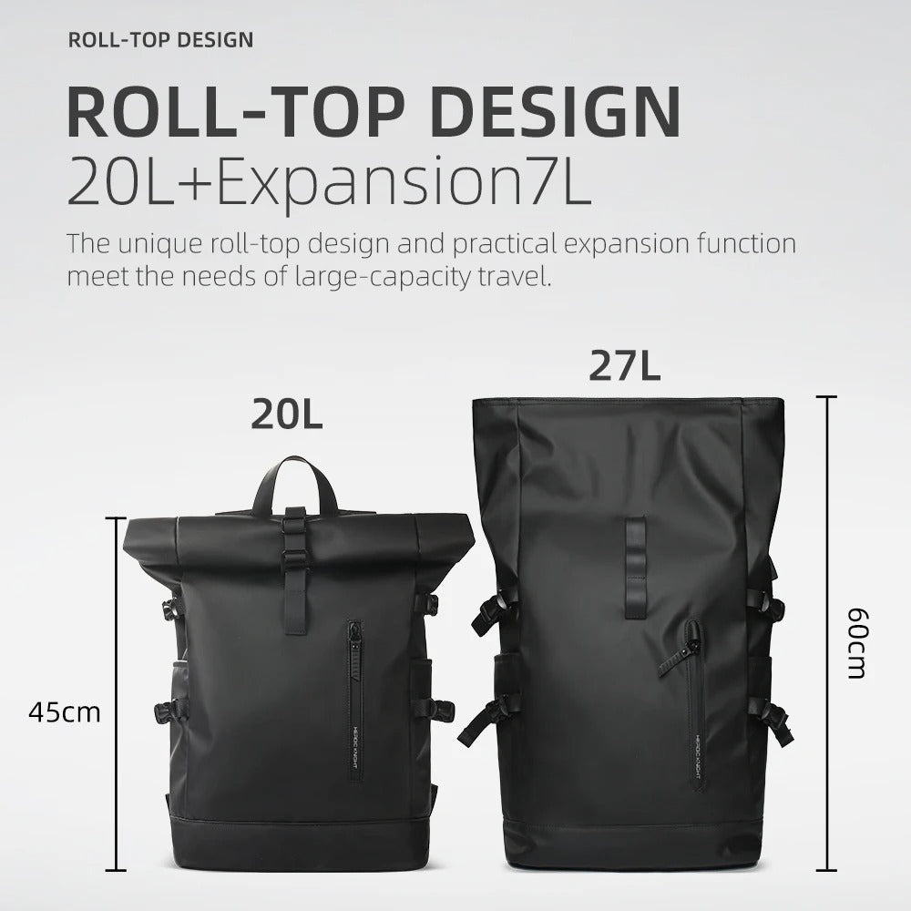 Waterproof Roll-Top Backpack