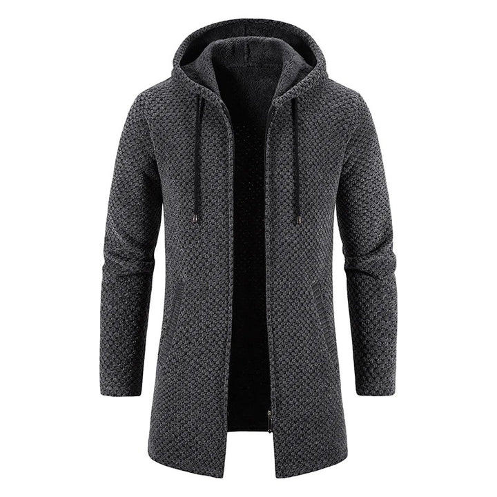 Hooded Knit Longline Cardigan