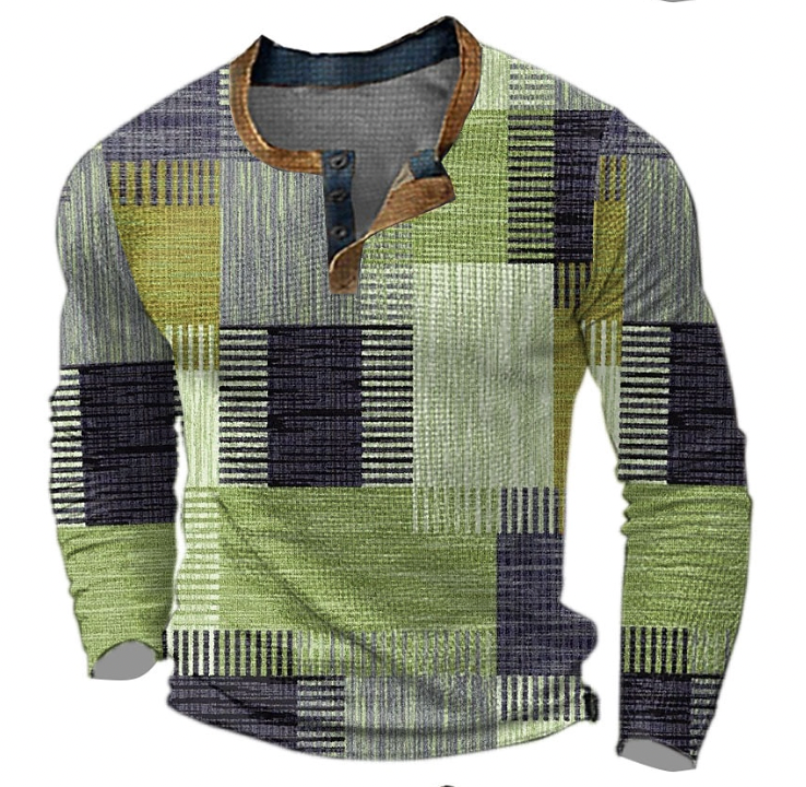 Men’s Multicolor Cashmere Crew Neck Sweater
