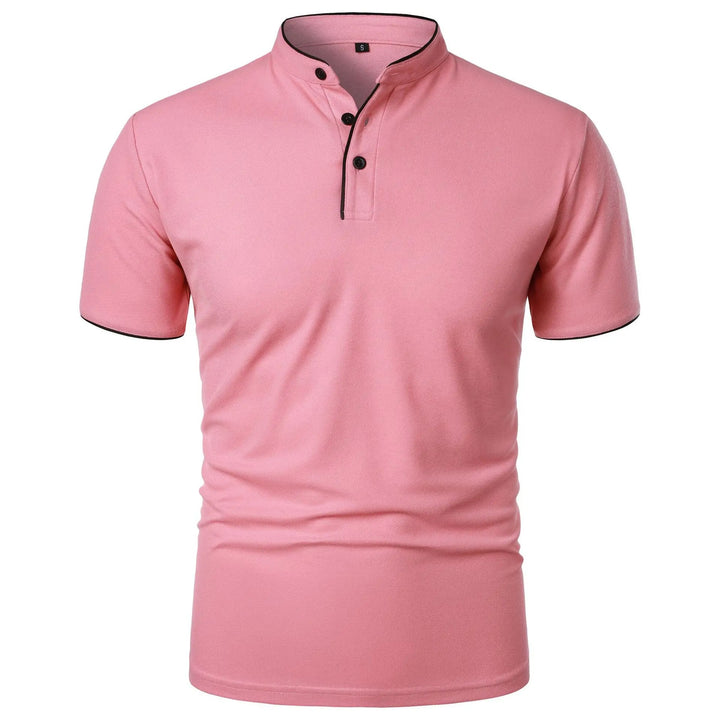 Modern Mandarin Collar Polo Shirt