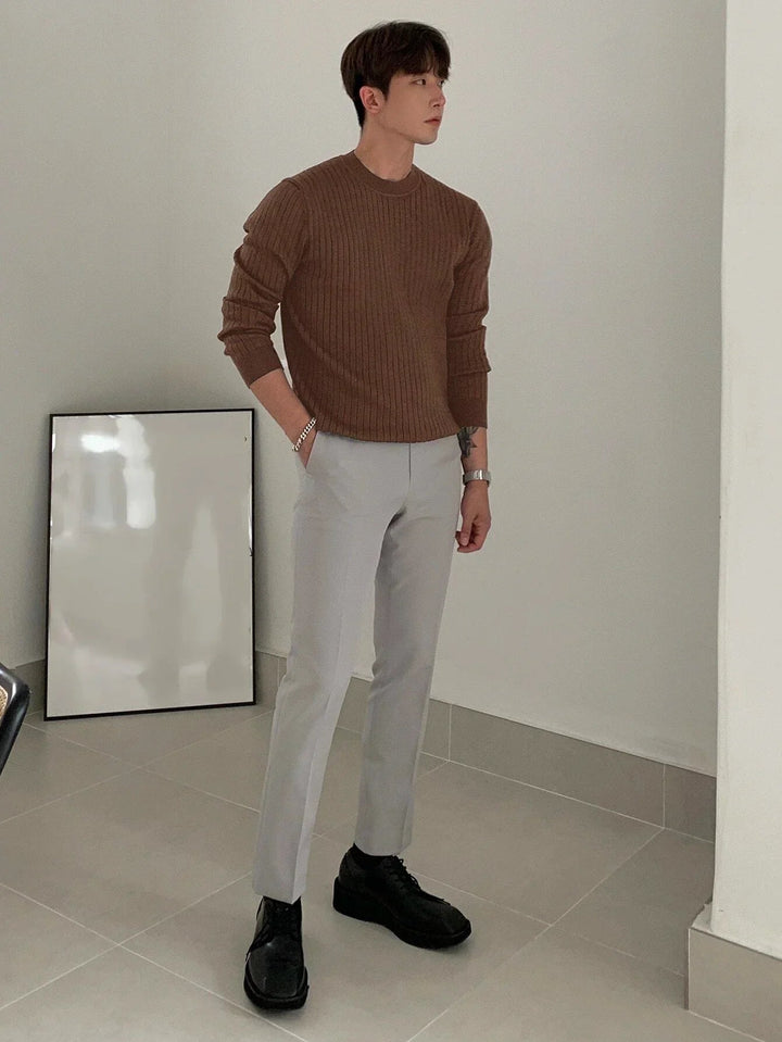 Men's Cozy Soft Knit Casual Sweater Pullover